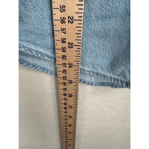 Madewell Denim Western Button-Up Shirt in Landrea Wash sz XXS - Picture 7 of 8